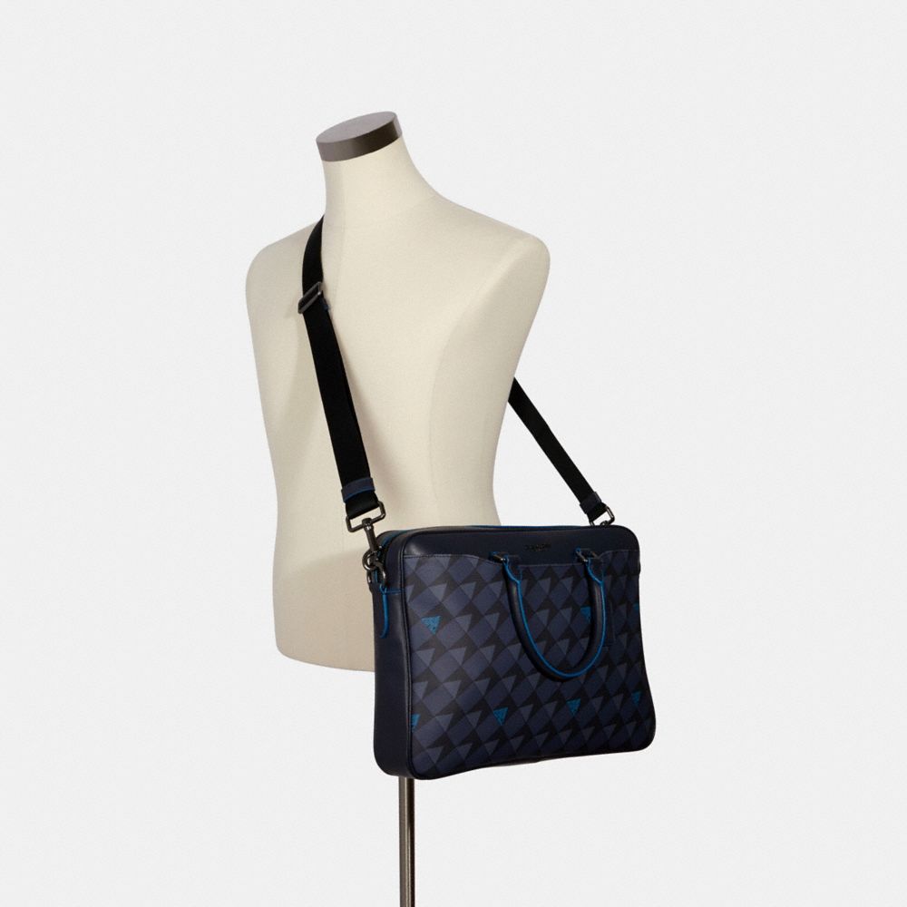 Beckett Slim Brief With Check Geo Print