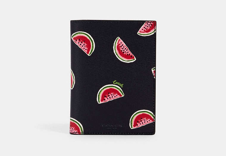 Passport Case With Watermelon Print