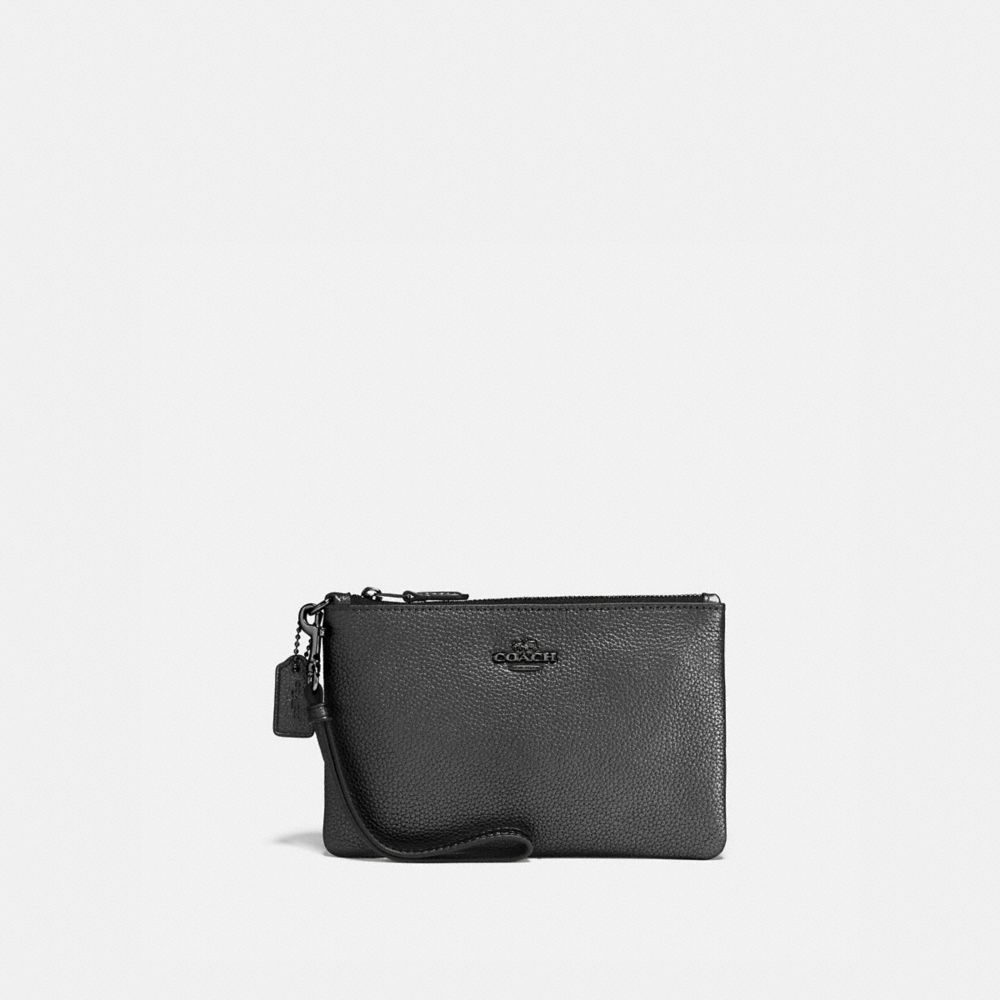 Coach small wristlet store black