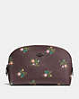 Cosmetic Case 22 With Cross Stitch Floral Print