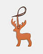 COACH®,DEER ORNAMENT,Leather,Gifting Orange,Back View