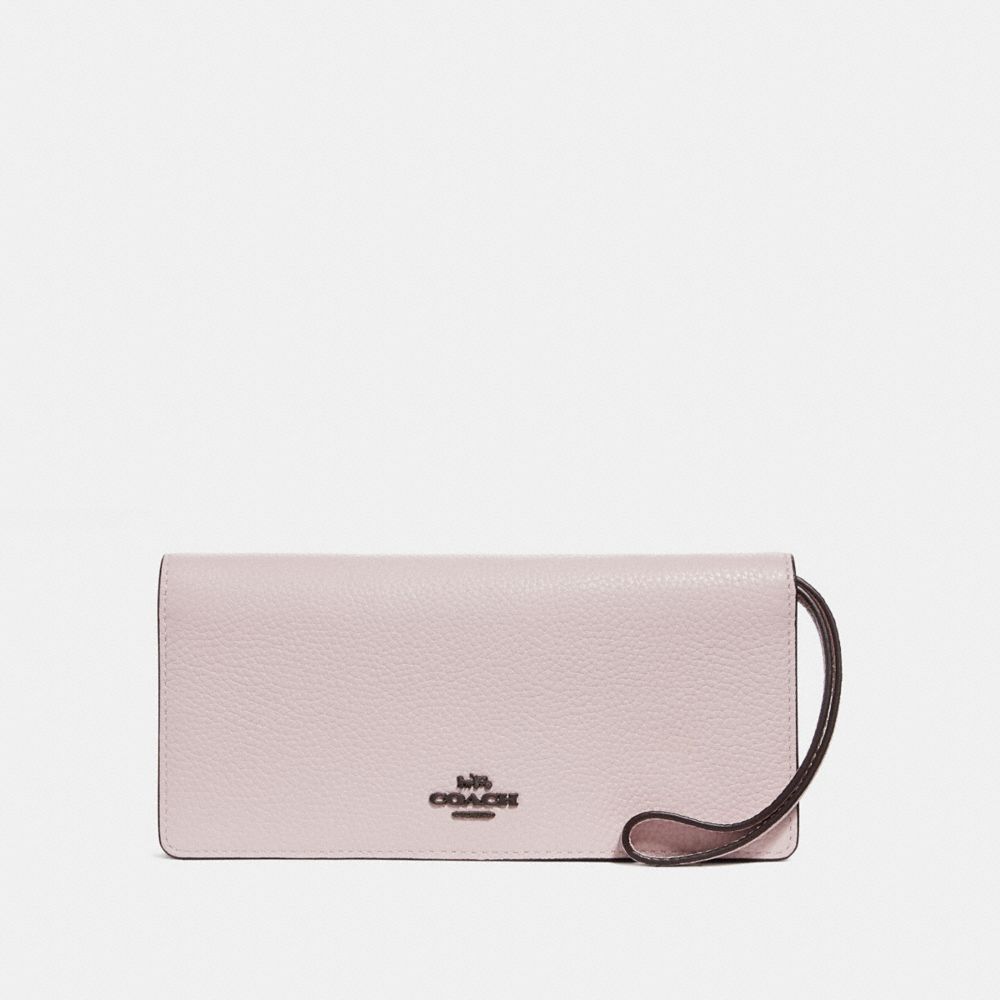 COACH®,Slim Wallet In Colorblock,,Front View