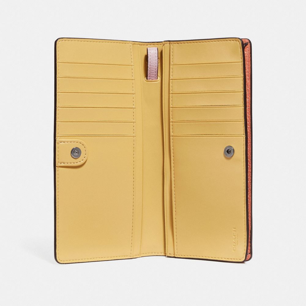 COACH®,Slim Wallet In Colorblock,,Inside View,Top View