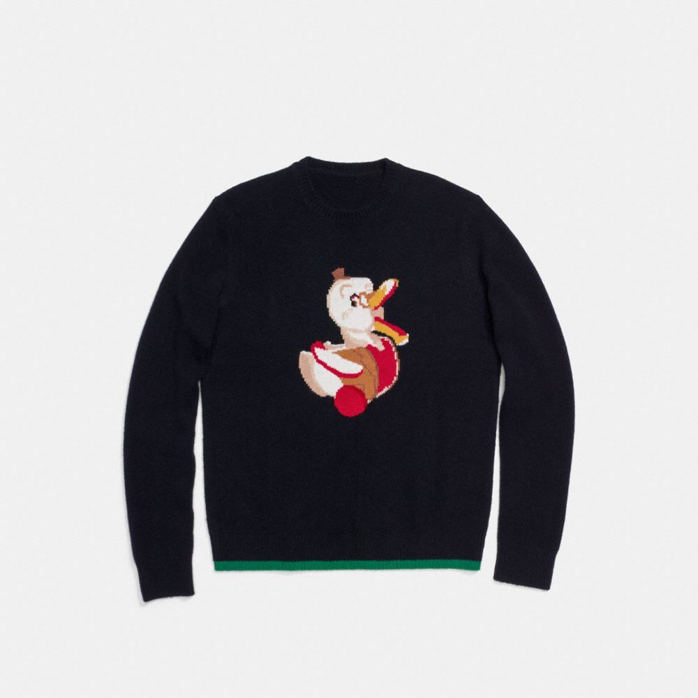 COACH Duck Intarsia Sweater