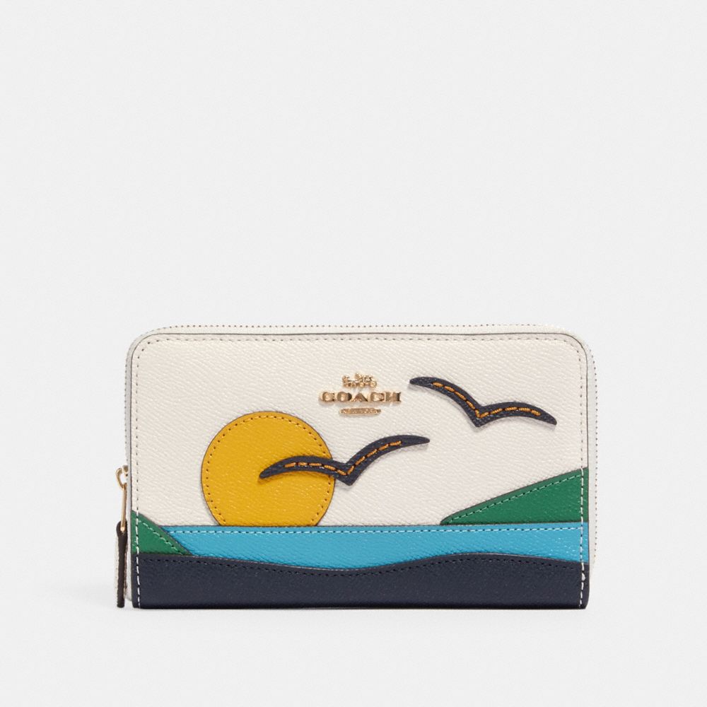 Coach sunset wallet new arrivals