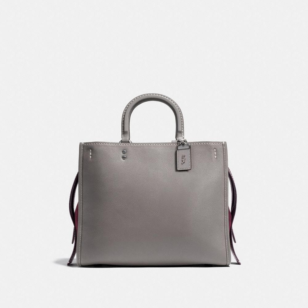 Coach+1941+Rogue+23755+Pebbled+Heather+Gray+Leather+With+Suede+