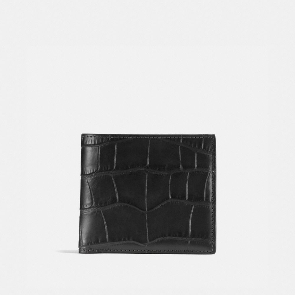 Coach Double Billfold Wallet Black