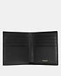 COACH®,DOUBLE BILLFOLD WALLET,Leather,Black,Inside View,Top View