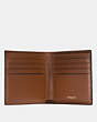 COACH®,DOUBLE BILLFOLD WALLET,Leather,Saddle,Inside View,Top View