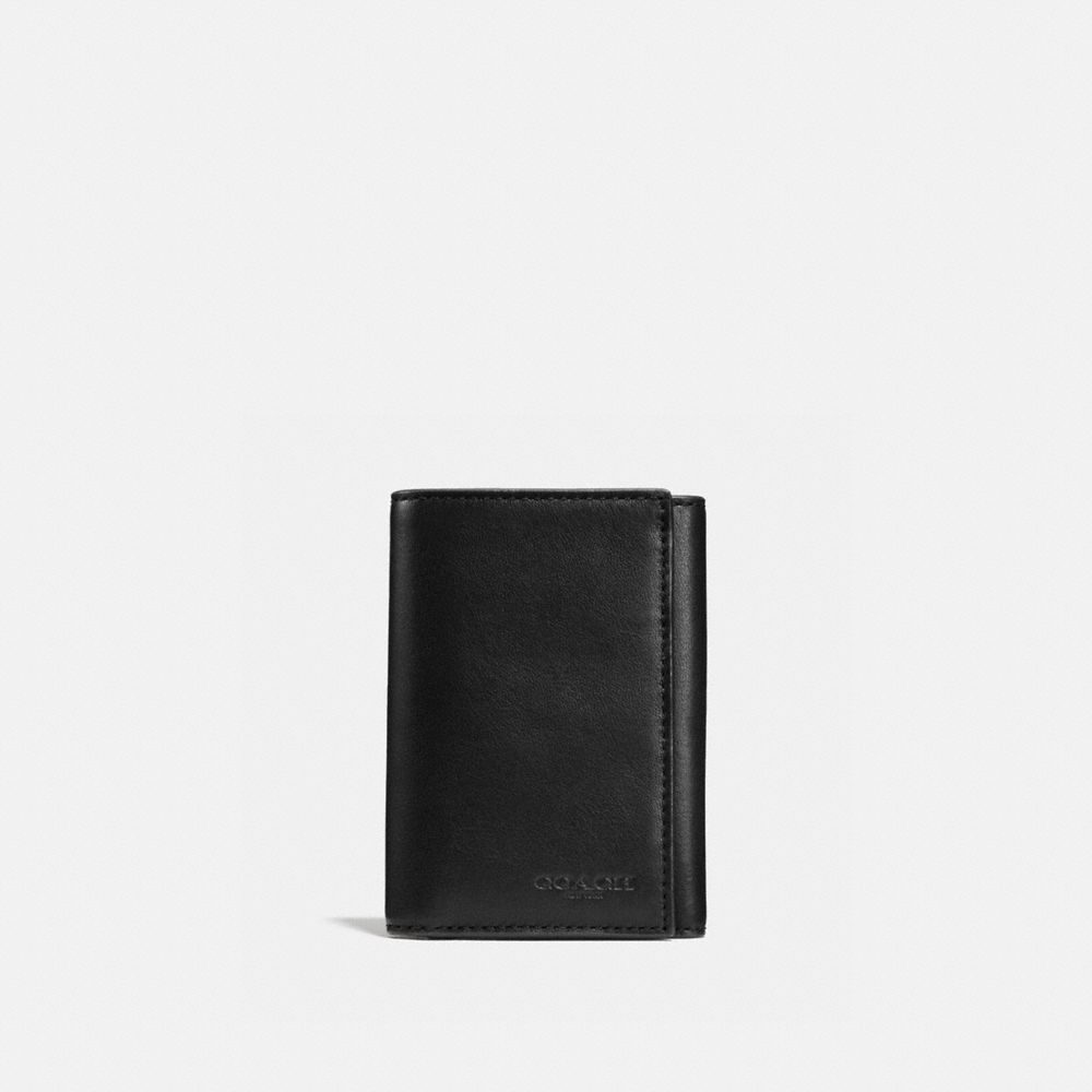 Coach trifold wallet mens sale