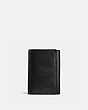 COACH®,TRIFOLD WALLET,Smooth Leather,Black,Front View