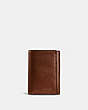 COACH®,TRIFOLD WALLET,Smooth Leather,Saddle,Front View