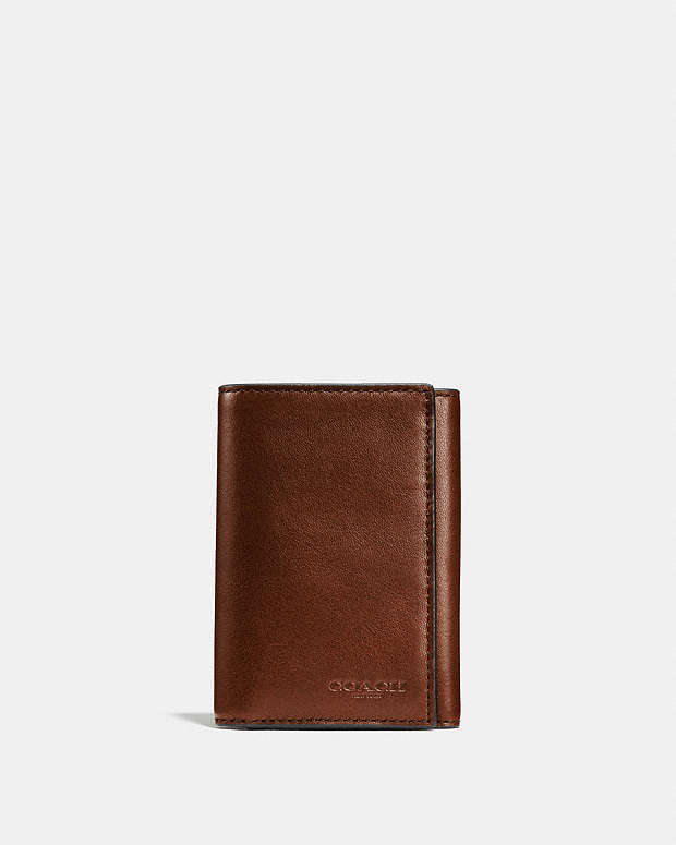 leather trifold wallet