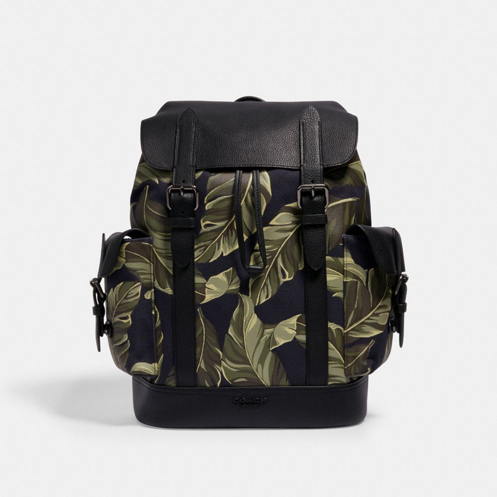 COACH Outlet Hudson Backpack With Banana Leaves Print