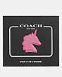 COACH®,UNI STICKER,Leather,Multicolor,Front View