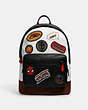 Coach │ Marvel West Backpack In Signature Canvas With Patches