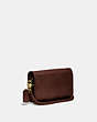 COACH®,VINTAGE DINKY CROSSBODY,Leather,Small,Brass/Mahogany,Angle View