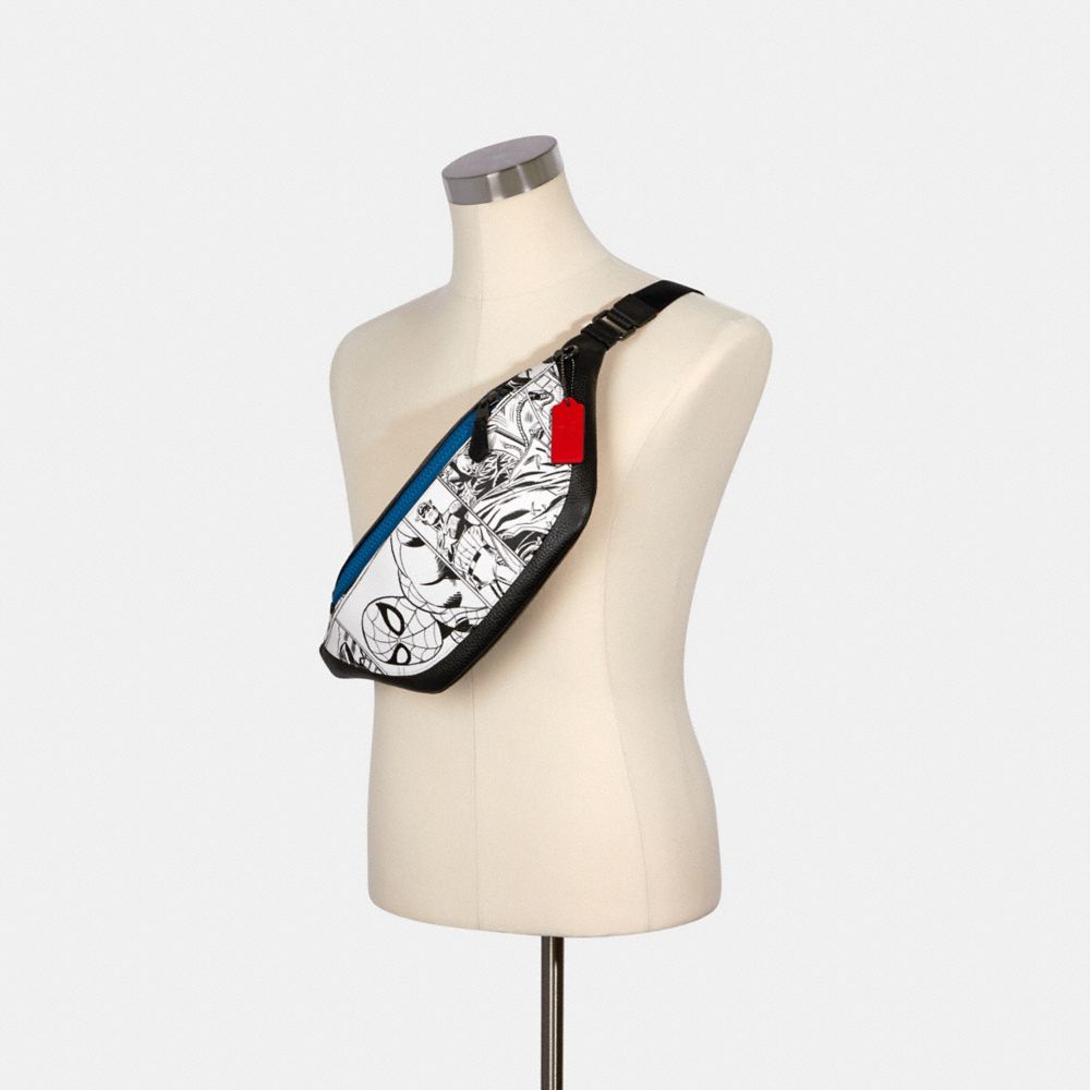 COACHｘMARVEL☆WARREN BELT BAG WITH COMIC BOOK PRINT COACH® Outlet | Coach │ Marvel Warren Belt Bag With Comic