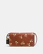 COACH®,DINKY WITH FLORAL BOW PRINT,Leather,Mini,OL/1941 Saddle,Front View