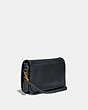 COACH®,RESTORED DINKY CROSSBODY 10,Leather,Brass/Midnight Navy,Angle View