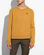 COACH®,FELTED REXY PATCH SWEATER,n/a,Gold,Front View