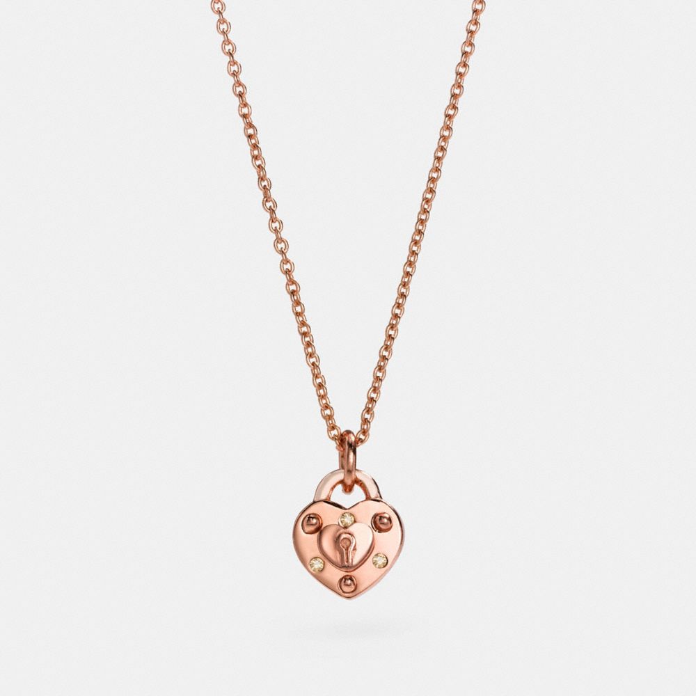 Mini Demi Fine Padlock Heart Necklace