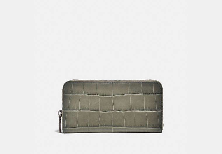 COACH®,ACCORDION WALLET,Leather,FOG,Front View