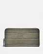 COACH®,ACCORDION WALLET,Leather,FOG,Front View