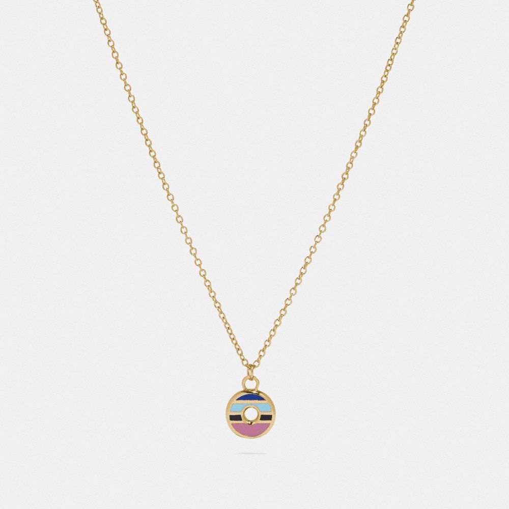 80's Retro Alphabet O Charm Necklace