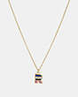 80's Retro Alphabet R Charm Necklace