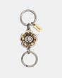 COACH®,TEA ROSE TURNLOCK VALET,Metal,Gold/Silver,Front View