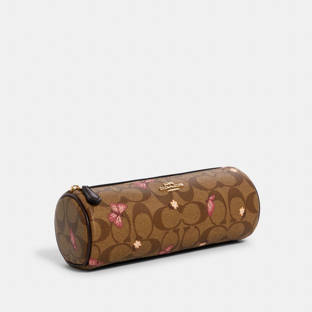COACH® Outlet  Makeup Brush Holder In Signature Canvas With Butterfly Print