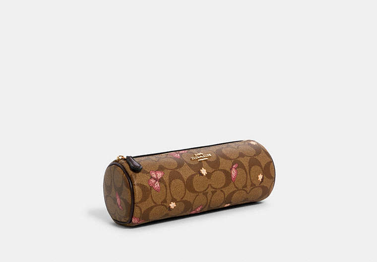 Makeup Brush Holder In Signature Canvas With Butterfly Print