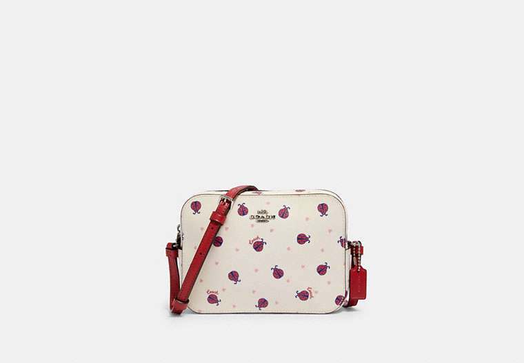 Mini Camera Bag With Ladybug Print