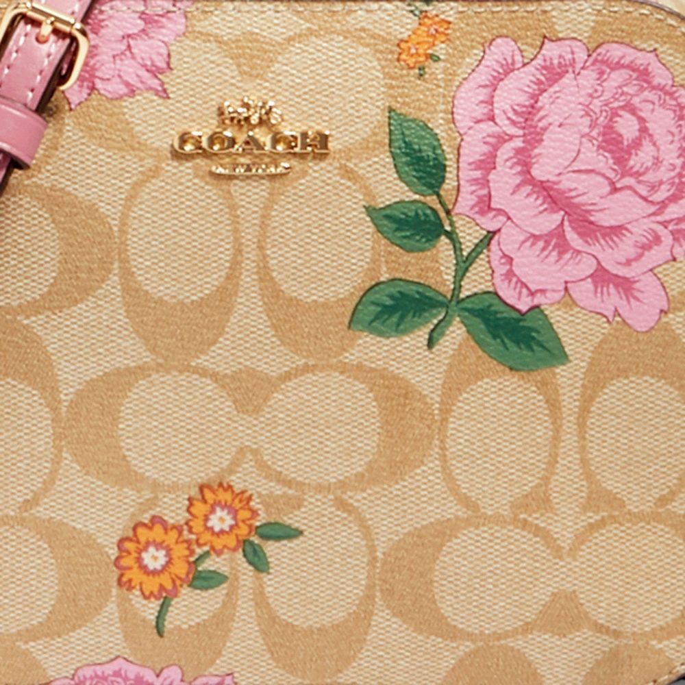 Coach rose clearance print camera crossbody