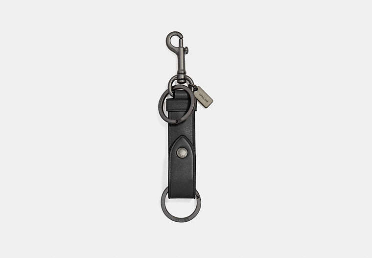 COACH®,DOG CLIP VALET,n/a,Black,Front View