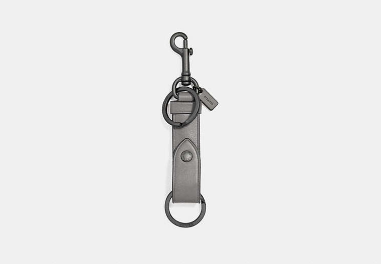 COACH®,DOG CLIP VALET,n/a,HEATHER GREY,Front View