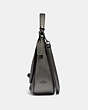 COACH®,TURNLOCK HOBO,Leather,Large,GM/GUNMETAL,Angle View