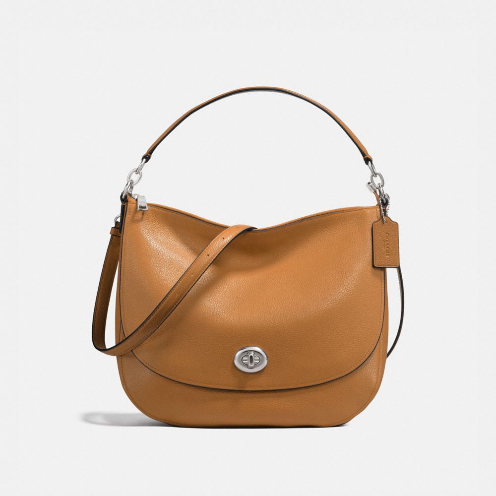 COACH®,Turnlock Hobo,,Front View