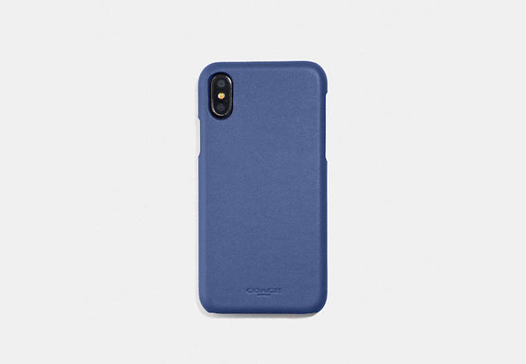 COACH®,IPHONE 6S/7/8/X/XS CASE,Leather,Periwinkle,Front View