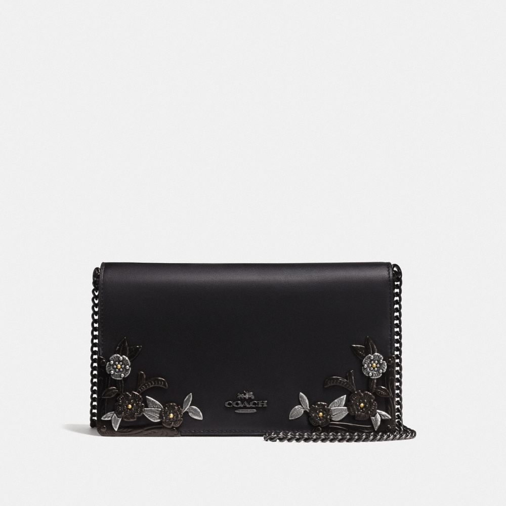 Coach foldover chain clutch online