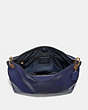 COACH®,CLARKSON HOBO,Pebbled Leather,Large,Gold/Cadet,Inside View,Top View