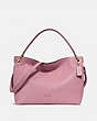 COACH®,CLARKSON HOBO,Pebbled Leather,Large,Light Gold/Rose,Front View