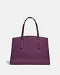 COACH®,CHARLIE CARRYALL,Pebbled Leather,Large,Gunmetal/Boysenberry,Back View
