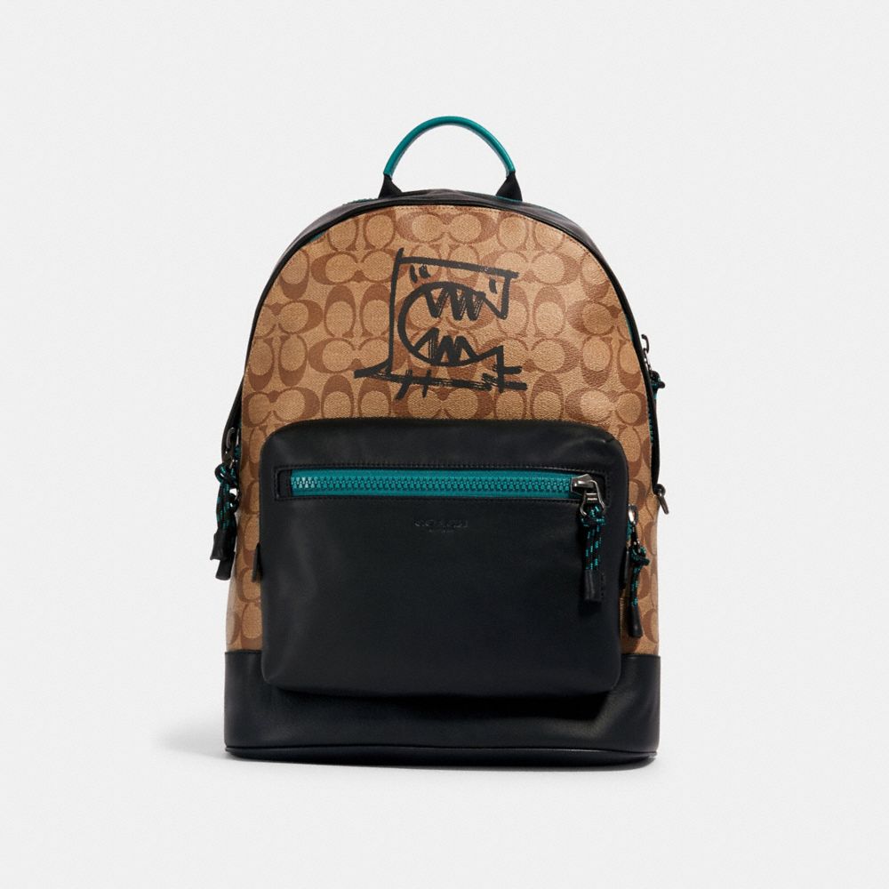 Academy backpack in shop signature canvas with rexy