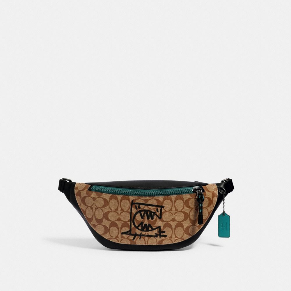 Belt bag in signature canvas with rexy by guang yu new arrivals