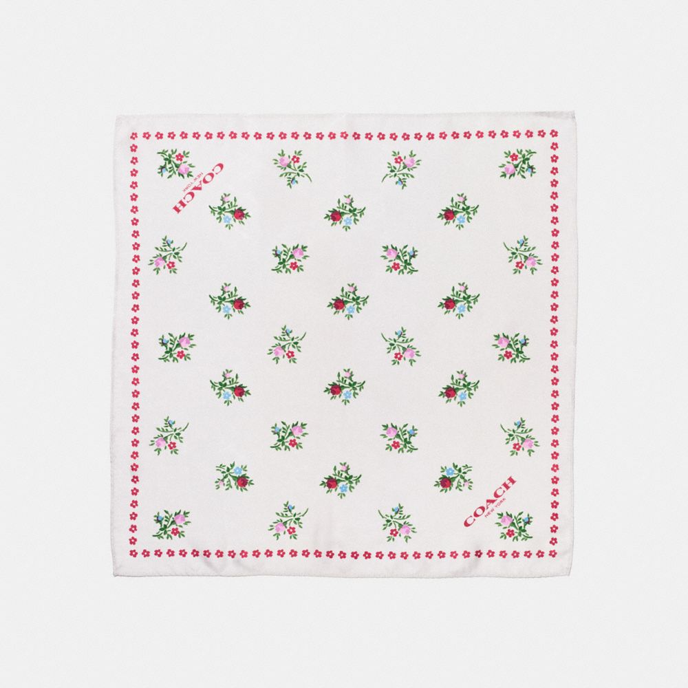Cross Stitch Floral Hanky