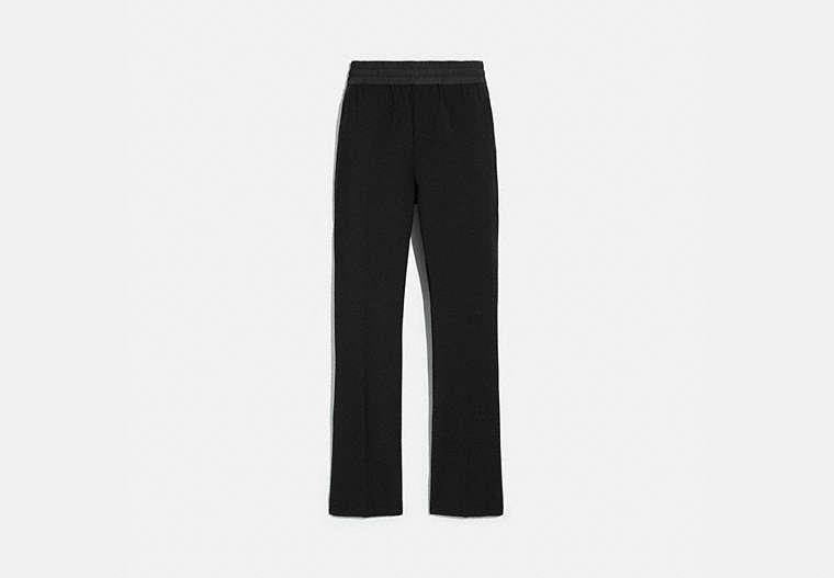 COACH®,PLEATED PANTS,wool,Black,Front View image number 0