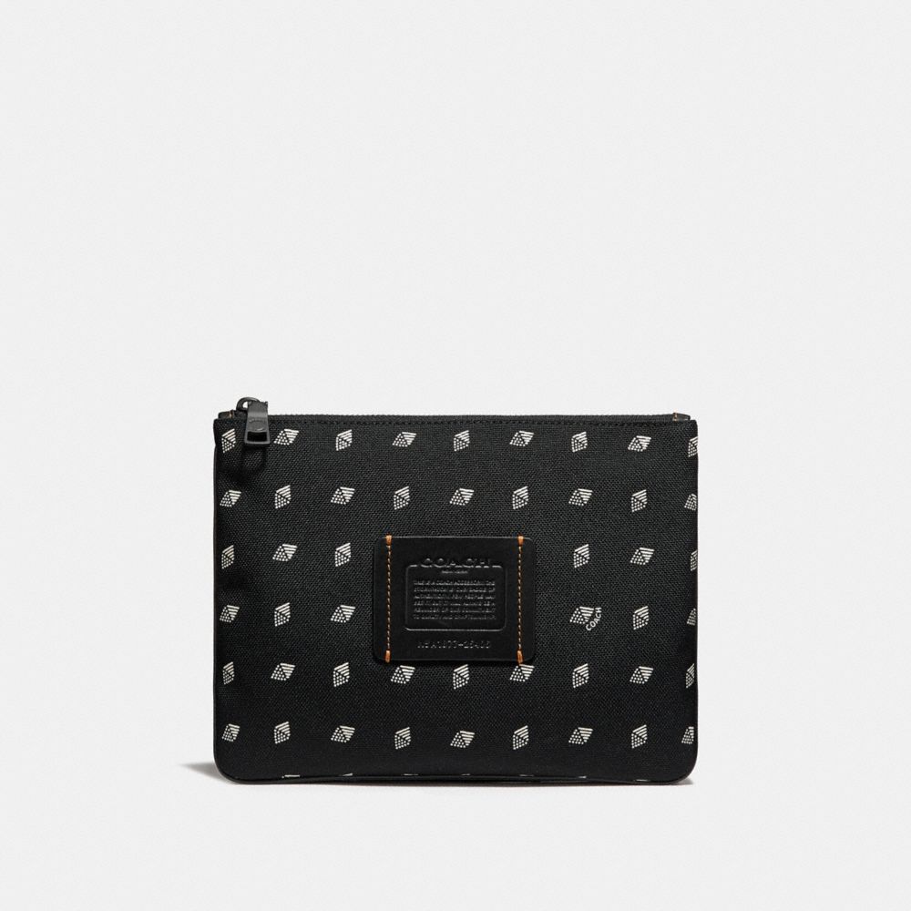 Multifunctional Pouch With Dot Diamond Print