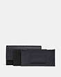 COACH®,MULTIFUNCTIONAL WALLET IN COLORBLOCK,Leather,Midnight/Black,Angle View